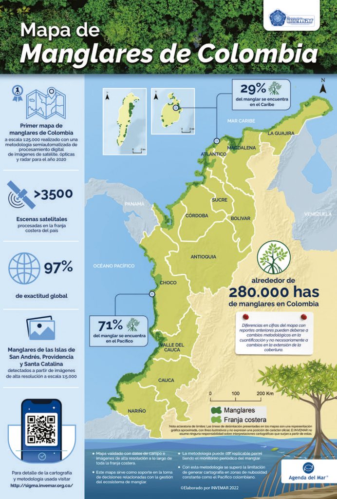 Mapa De Manglares De Colombia - Agenda Del Mar Comunicaciones